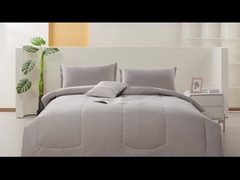 Eco Melange Baju Daur Ulang Polyester Campuran Set Comforter,bahan berkelanjutan,lembut dan bernapas