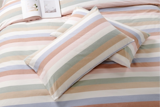 Yarn Dye 100% Katun Tutup Selimut Raja OEM Mewah Tutup Selimut