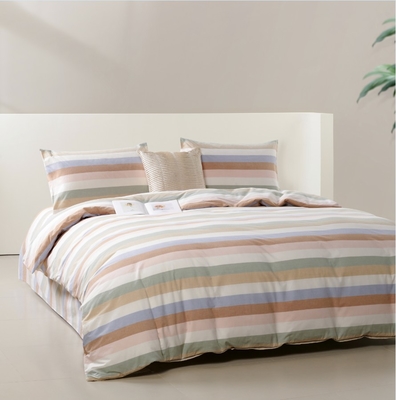Yarn Dye 100% Katun Tutup Selimut Raja OEM Mewah Tutup Selimut