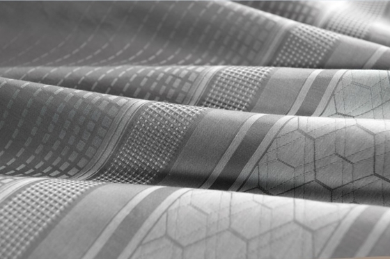 Warna abu-abu terang Oeko Tex Standar 100 Set Duvet Cover King Double