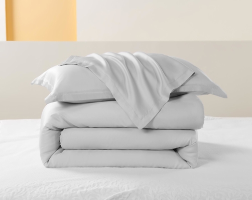 OEM Tencel Lyocell Comforter Set Putih Nyaman Twin Comforter Sets