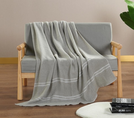 Eco Melange Poly Cotton Selimut OEM Kapas dan Polyester Selimut
