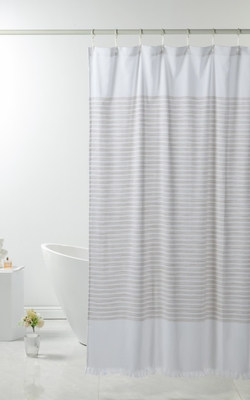 OEM Polyester Shower Curtain 72X72&quot; Putih Kotak Shower Curtain