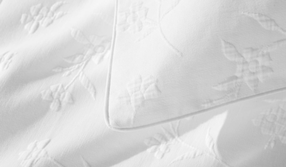 100% Kotak Jacquard Duvet Set Nyaman Putih Jacquard Duvet Cover Set