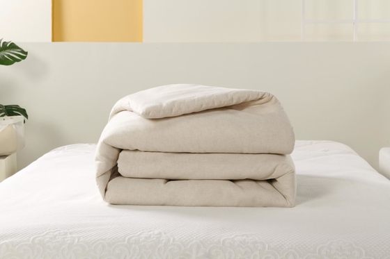 Kain Katun Campuran Solid Comforter Set King Komforter Set Berkelanjutan