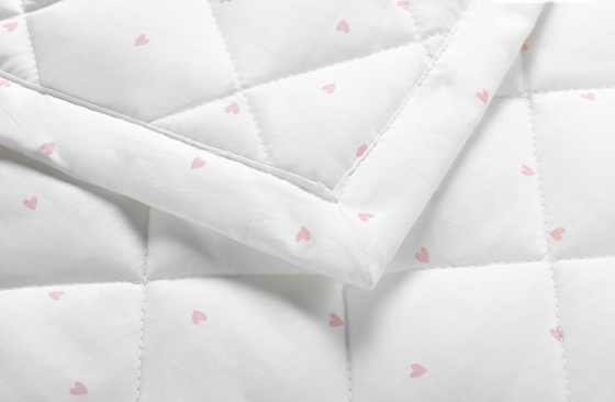 Set Selimut Katun Putih Cetak Ukuran Ratu Tutup Selimut Disesuaikan