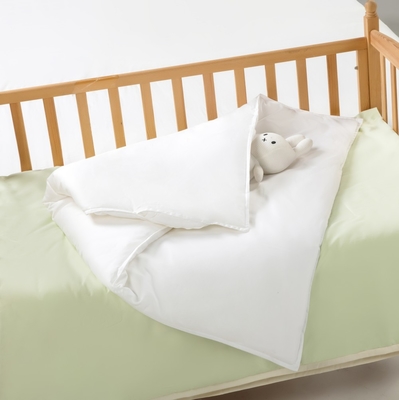 Anak-anak Twin Ukuran Comforters Putih Organic Cotton Anak-anak Tempat Tidur Twin