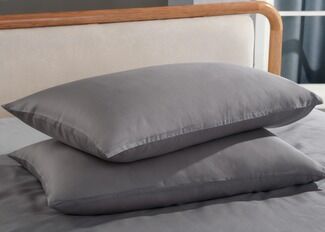 100% TENCEL Serat Cahaya Abu-abu Tutup Selimut Super King Set