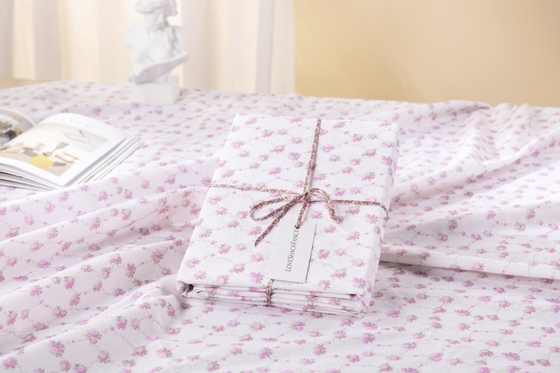 Selimut Meja Bunga Mawar Katun Selimut Meja Berkelanjutan Rumah 60x90 60x120