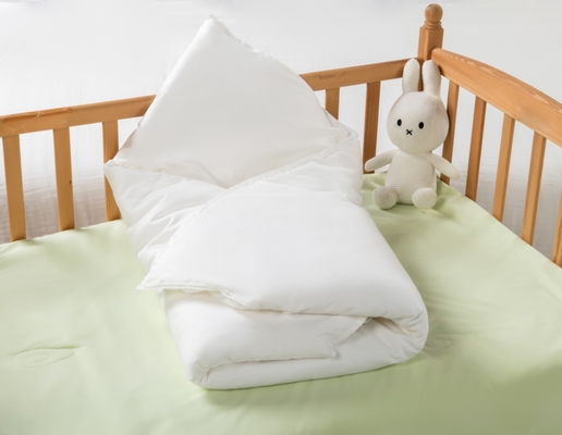 Anak-anak Twin Ukuran Comforters Putih Organic Cotton Anak-anak Tempat Tidur Twin